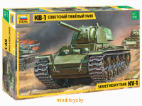 Сборная модель - Тяжелый советский танк КВ-1, Звезда 3539з