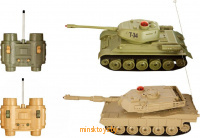 Танковый бой Т34 - ABRAMS M1A2 - на радиоуправлении 1:24, Crossbot 870634 - Minsktoys.by