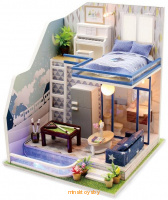 Интерьерный конструктор Румбокс - Неоновый лофт, Hobby Day Mini House M042