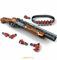 Конструктор двуствольный дробовик, 1006 деталей, Reobrix 77028 - Minsktoys.by