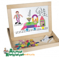 Доска двухсторонняя "Десятое королевство" магнитно-маркерная с мозайкой, 02080ДК