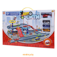 Парковка "АвтоСити", 2-х уровневая, 53 детали, ABToys PT-00860