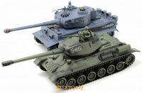 Танковый бой на радиоуправлении Т-34 и King Tiger, 1:24, Огневая мощь 99824 - Minsktoys.by