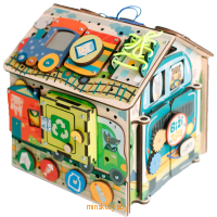 Бизиборд для мальчика с подсветкой - Автодомик, 2624.03 - Minsktoys.by