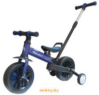 Беговел-велосипед TF-05BLUE для детей 3 в 1 с родительской ручкой, Delanit  - Minsktoys.by