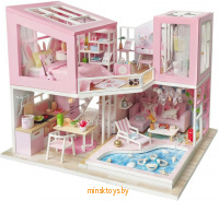 Интерьерный конструктор Румбокс - Розовый фламинго, с подсветкой, HOBBY DAY M915